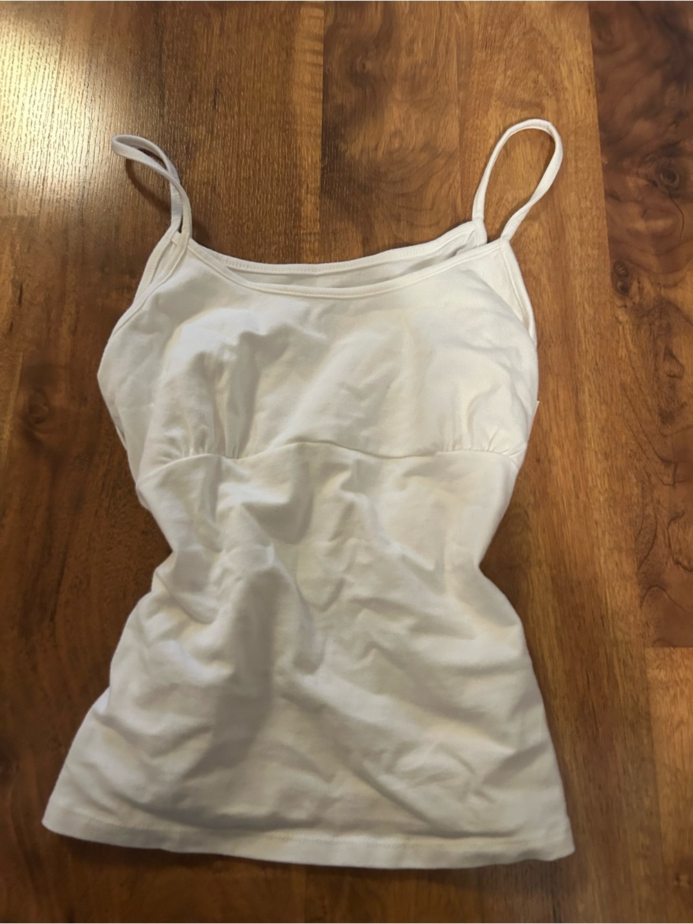 Brandy Melville Lace Back White Spaghetti Strap Tank Top